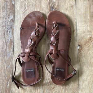 Dolce Vita brown braided sandals